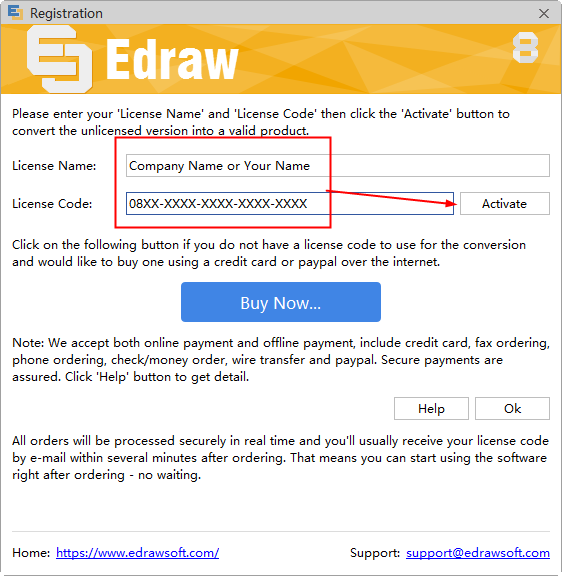 edraw max 8.4 license name and code free download